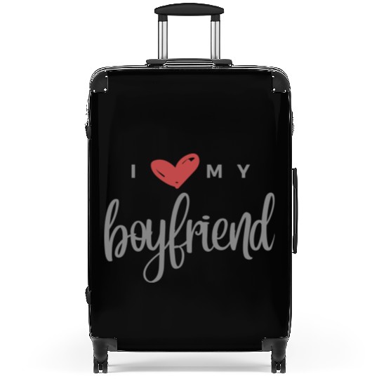 I Love My Boyfriend Suitcases
