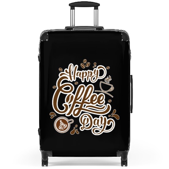 Happy Coffee Day Suitcases