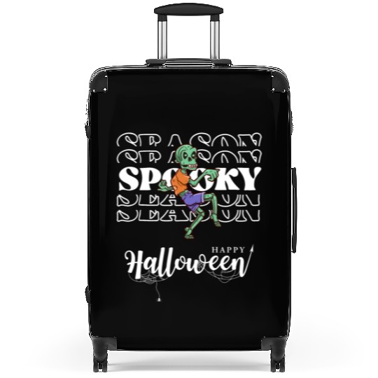 Spooky Season Zombie Halloween Fall Suitcases