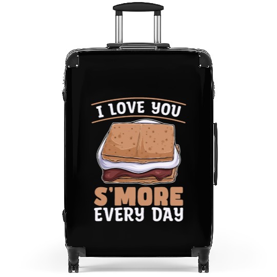 S'mores I Love You S'more Every Day Marshmallows Suitcases