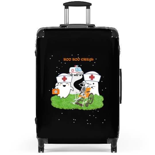 Funny Halloween Boo Boo Crew Ghost Nurse Suitcases