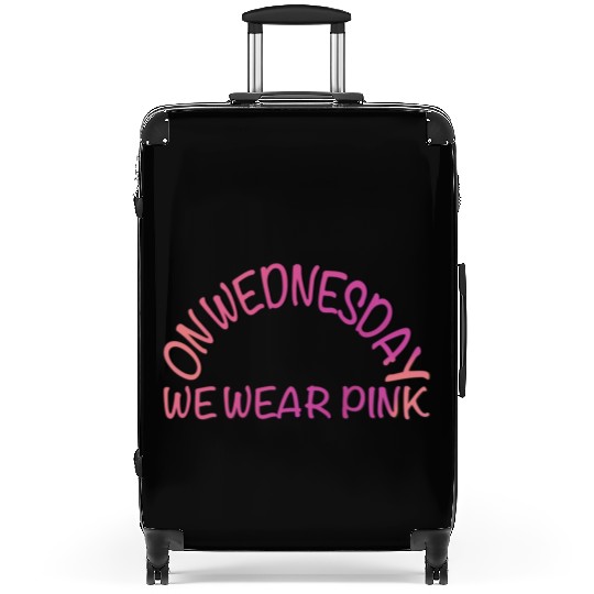 on wednesday we wear pink Suitcases