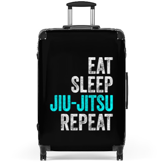Eat Sleep Jiu-Jitsu Repeat Funny BJJ Suitcases