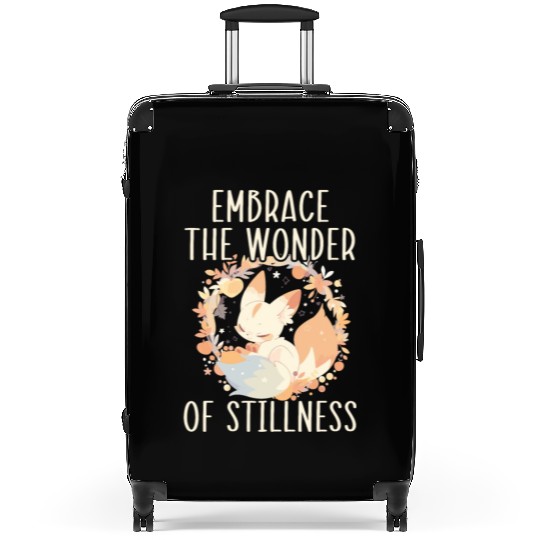 Sleeping Fox Sleepyhead Napping Sleep Fox Lover Suitcases
