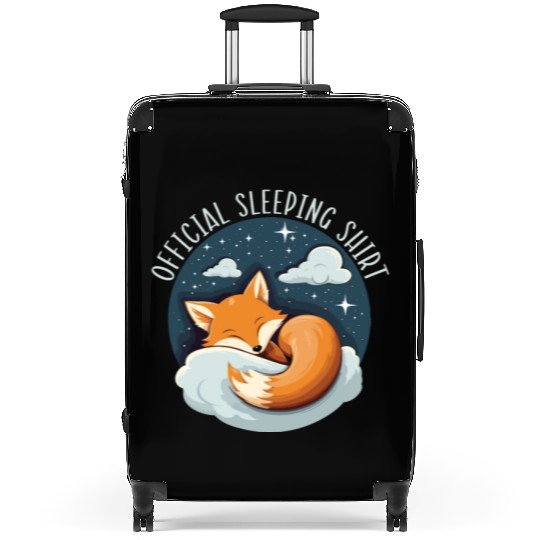 Sleeping Fox Sleepyhead Napping Sleep Fox Lover Suitcases