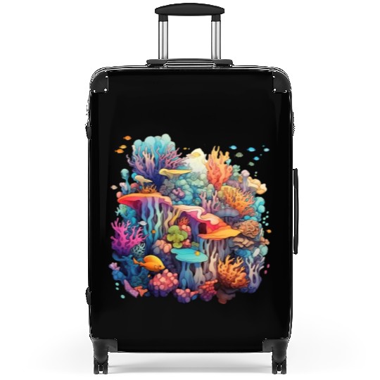Coral Kaleidoscope: Nature's Mosaic Suitcases