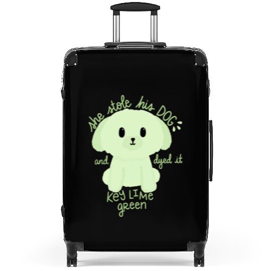Key Lime Green Dog Suitcases