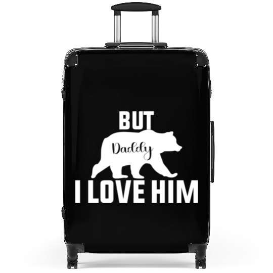 But Daddy I Love Him Retro Groovy Wavy Style Funny Suitcases