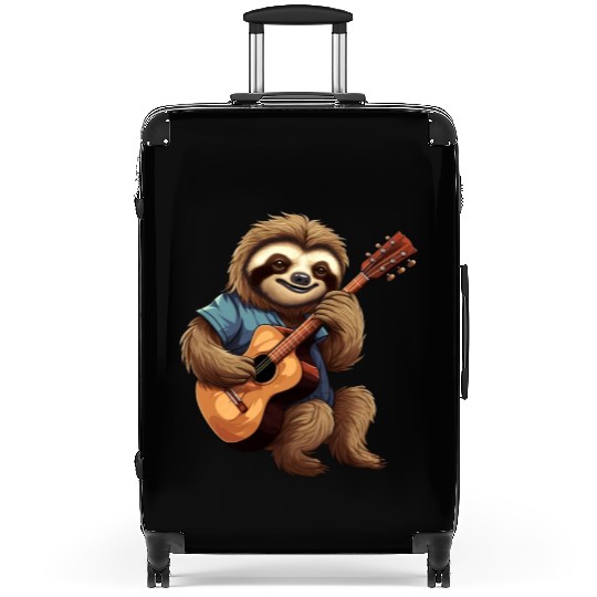 Sloth Guitar Player Suitcases