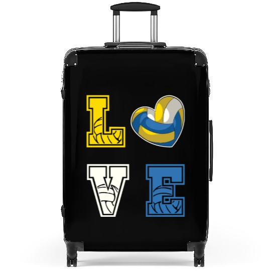 Heart Volleyball I Love Volleyball Suitcases