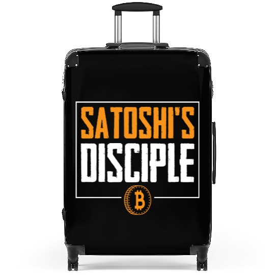 Satoshi's Disciple Bitcoin Logo Suitcases