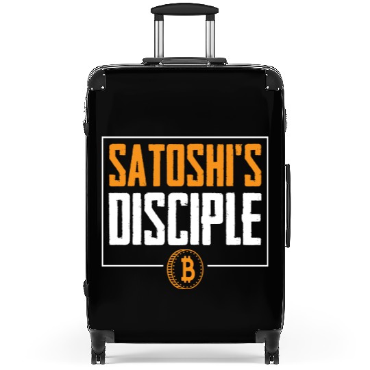 Satoshi's Disciple Bitcoin Logo Suitcases