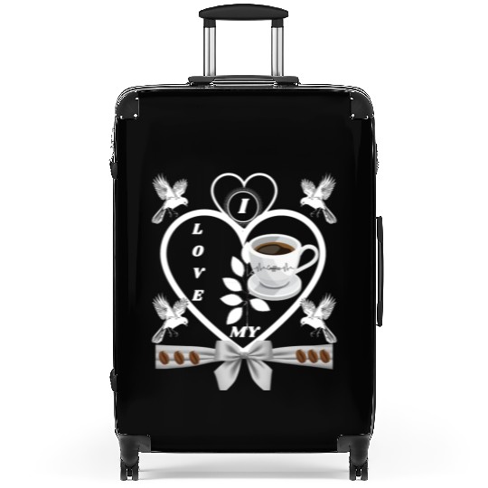 I LOVE MY coffee Suitcases