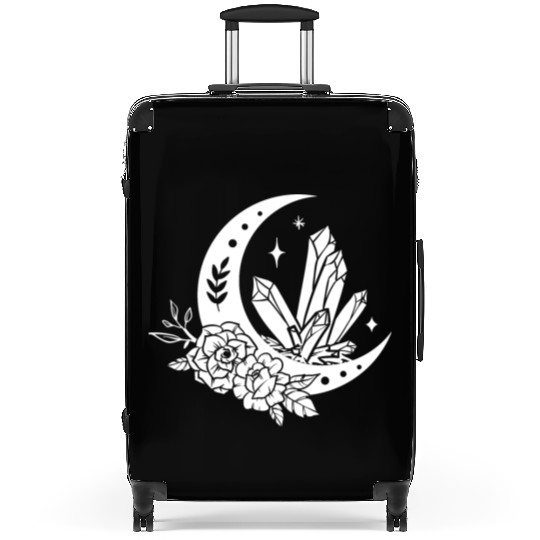 "Crystal Moon Flowers" Suitcases