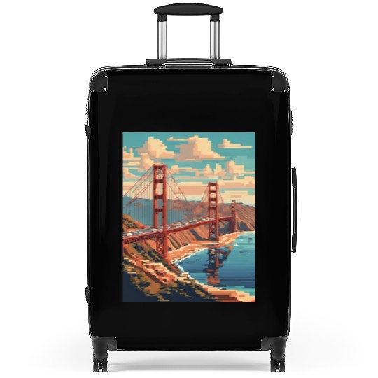 Golden Gate Bridge California Suitcases Suitcases, Golden