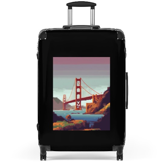 Golden Gate Bridge California Suitcases, Golden Gate