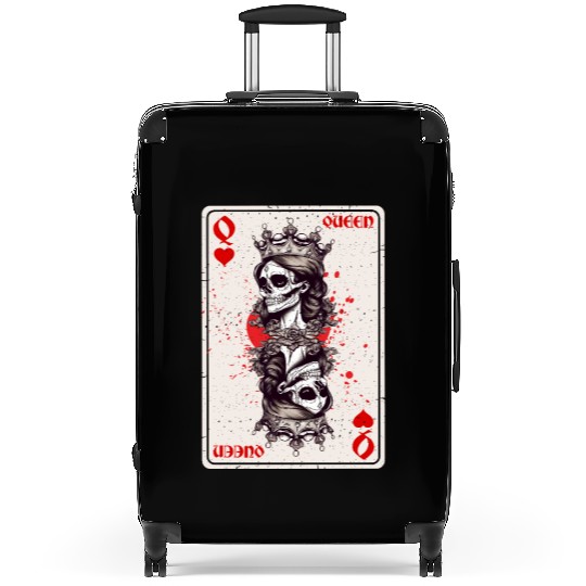 Queen of Hearts Card Game Horror Heart Queen Suitcases