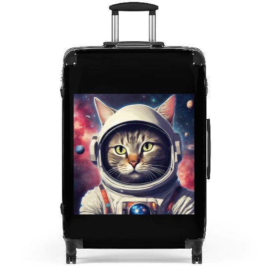 space cat Suitcases