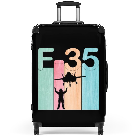 F35 Vintage Air Force Fighter Jets Suitcases
