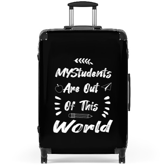 Teacher gift Students funny Cute World Design Suitcases