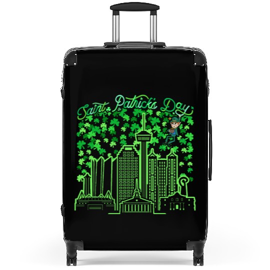 Saint Patrick's Day San Antonio Texas Suitcases