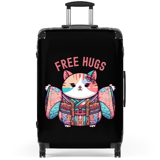 Free hugs from Japanese cat Suitcases