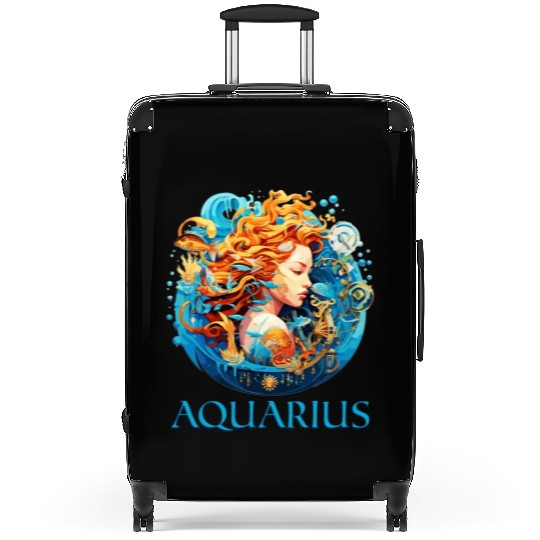 Embrace Your Aquarius Identity: Aquarius Pride Suitcases