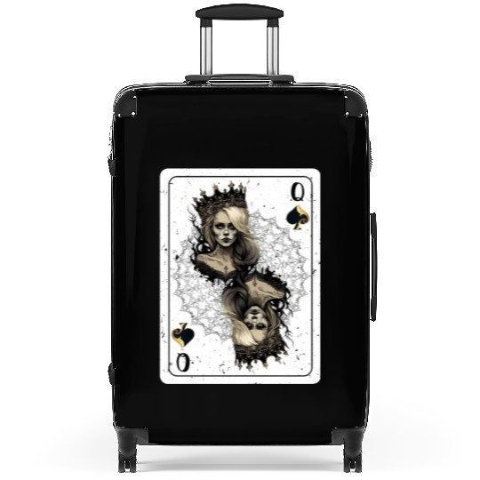 Queen of Spades Gothic Card Game Halloween Creepy Suitcases