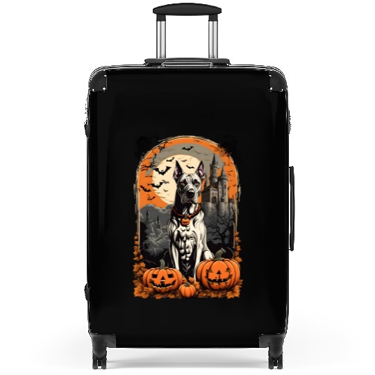 Ghoulishly Great Dane Suitcases