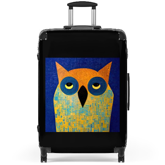 Mod Owl: Bored Owl Suitcases
