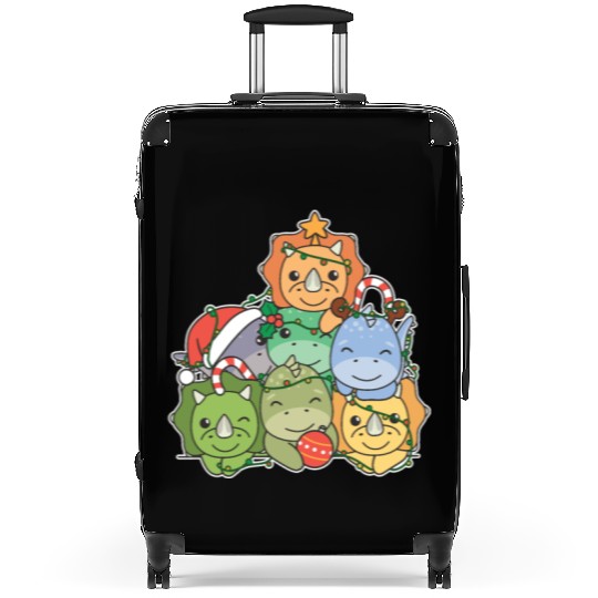 Dinosaur Christmas Tree Funny Animal Suitcases