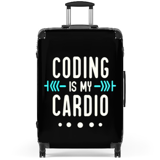 Coding Is My Cardio | Geeky Software Developer Suitcases