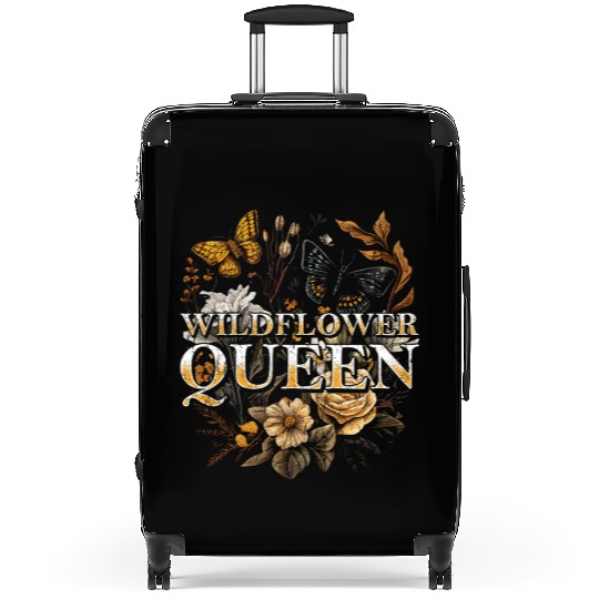 Wildflower Queen Floral Nature Butterfly Suitcases