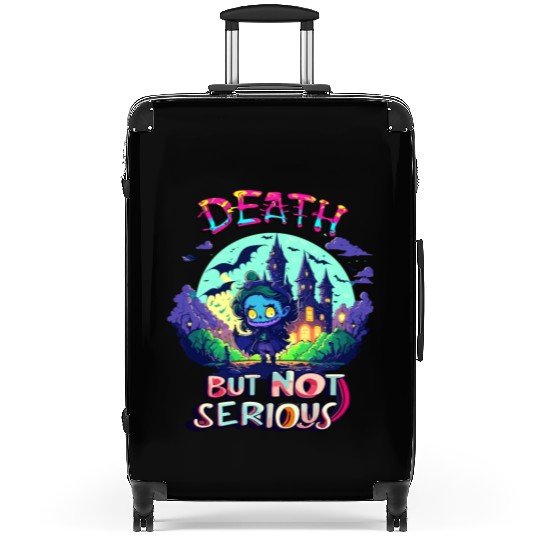 Death But Not Serious Funny Cute Halloween Zombie Suitcases