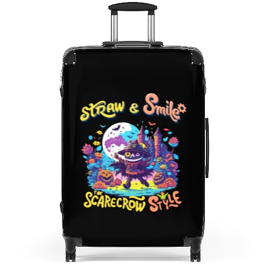 Straw & Smile The Scarecrow Funny Cute Halloween Suitcases