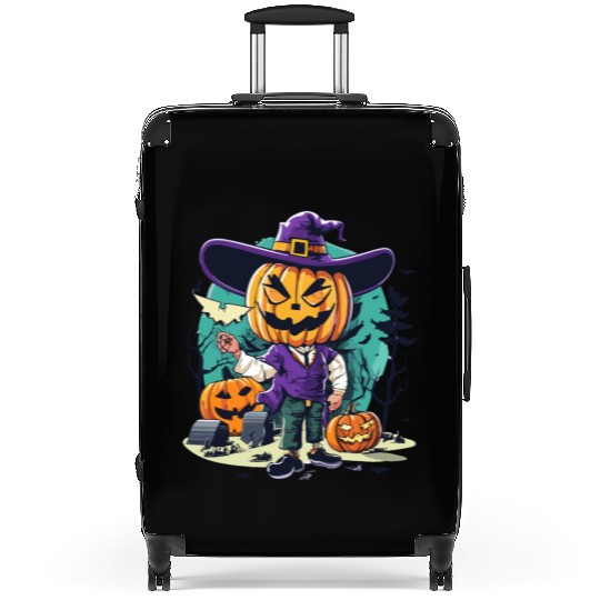 Boy Candy Punppkin Halloween Suitcases