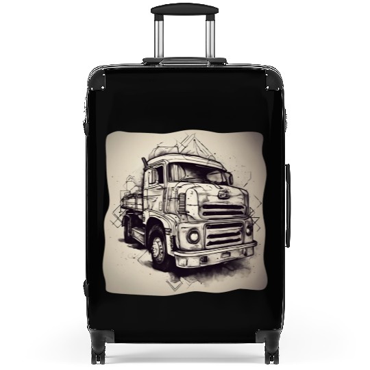 Old School Truck / Oldtimer / Car / Vintage / 60s Suitcases