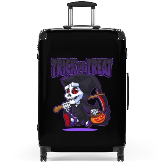 Halloween Trick or Treat Grim Reaper Suitcases