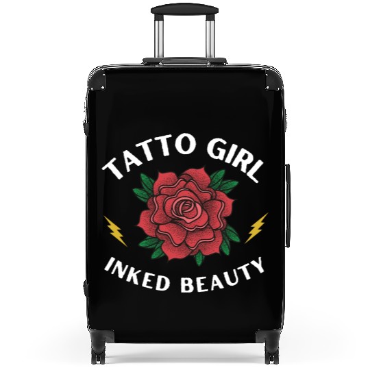 Tattoo girl-inked beauty Suitcases