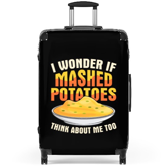I Wonder If Mashed Potatoes Thanksgiving Food Suitcases