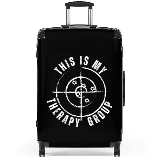This Is My Group Therapy Gun Range Target Shooting Suitcases