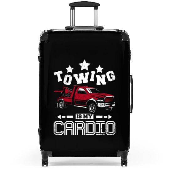 Towing is my cardio Tow truck driver Suitcases