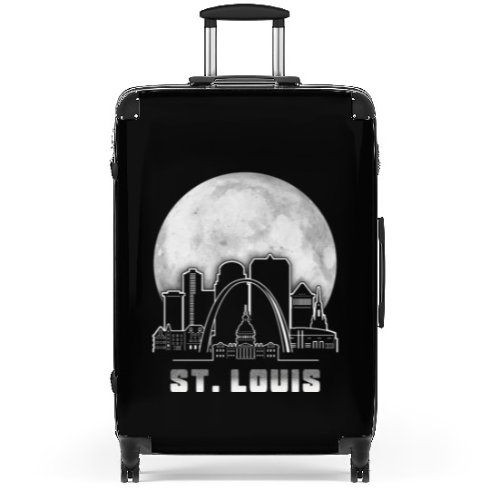 St. Louis Missouri Full Moon Suitcases