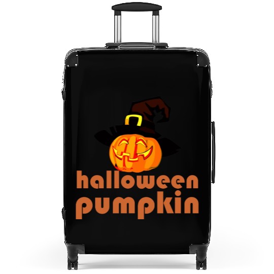 halloween pumpkin festive illustration designgift Suitcases