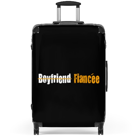 Couple Engagement Engaged Men Funny Fiancee Suitcases
