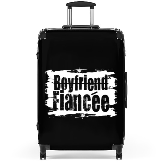 Couple Engagement Engaged Men Funny Fiancee Suitcases