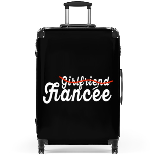 Girlfriend Fiancee Couple Engagement Engaged Suitcases