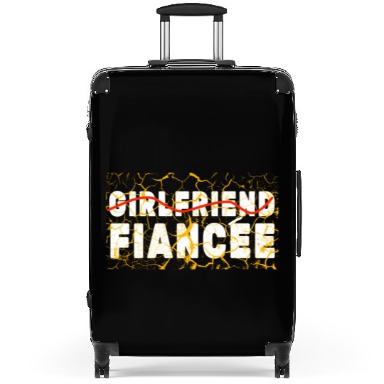 Girlfriend Fiancee Couple Engagement Engaged Suitcases