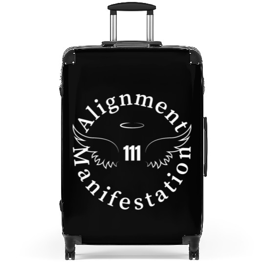 111 Angel Number Manifest Unisex Softstyle Suitcases