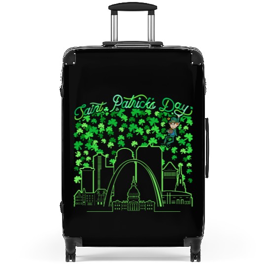 St. Louis Missouri Saint Patrick's Day Suitcases
